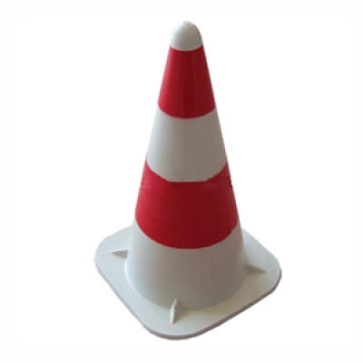 HWTCR1012 White Rubber Traffic Cone