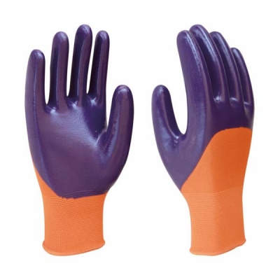 HWSCG2103  Nitrile 3/4 coated gloves, Nylon liner