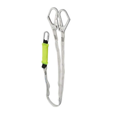 HWZLD1234 Shock-Absorbing Lanyard with double big snap hooks