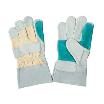 HWSLW1052 Leather palm gloves, with gauntlet cuff