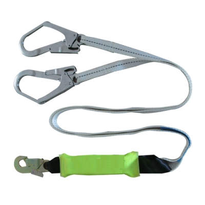 HWZLD1233 Shock-Absorbing Lanyard with double big snap hooks