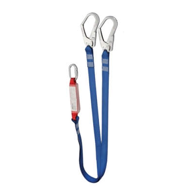 HWZLD1224 Shock-Absorbing Lanyard with double big snap hooks