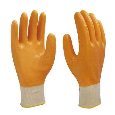 HWSCG2202  Nitrile fully coated gloves, Nylon liner