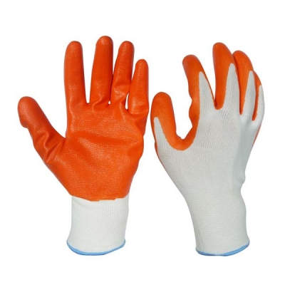 HWSCG2001 Nitrile coated gloves, Nylon liner